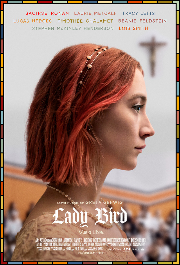 Clip y póster de Lady Bird, premiada en los Globos de Oro