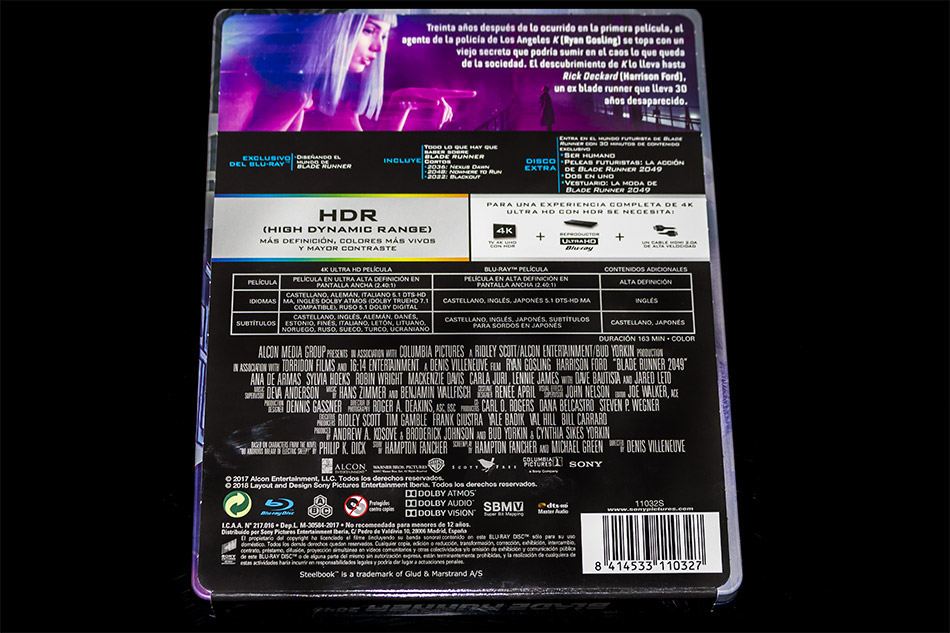 Fotografías del Steelbook UHD 4K de Blade Runner 2049 6