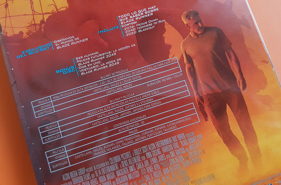 Fotografías del Steelbook de Blade Runner 2049 en Blu-ray 3D 5