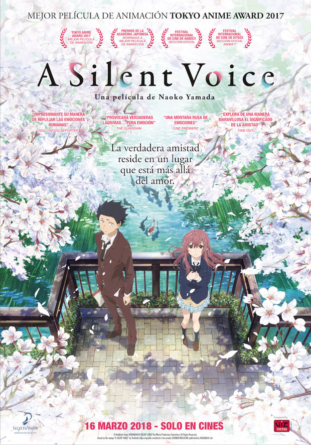 Fecha de estreno de A Silent Voice, dirigida por Naoko Yamada