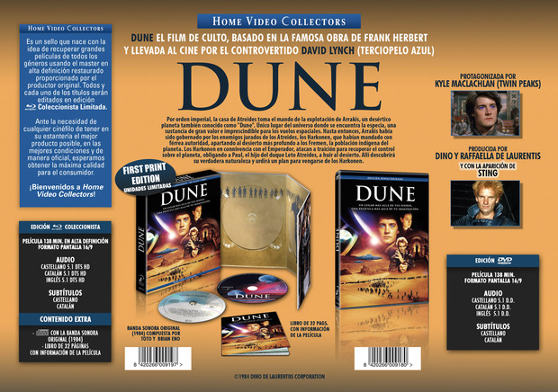 Más información de Dune - Edición Coleccionista en Blu-ray
