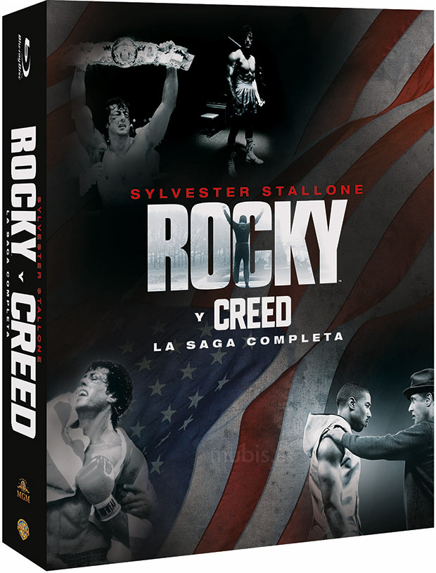 Diseño de la carátula de Rocky y Creed - La Saga Completa en Blu-ray 1