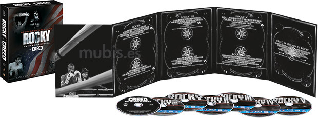 Diseño de la carátula de Rocky y Creed - La Saga Completa en Blu-ray 2