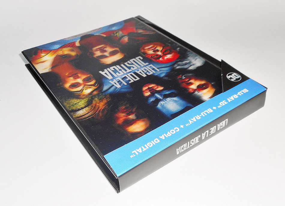 Fotografías del Digibook de Liga de la Justicia en Blu-ray 3D y 2D 4