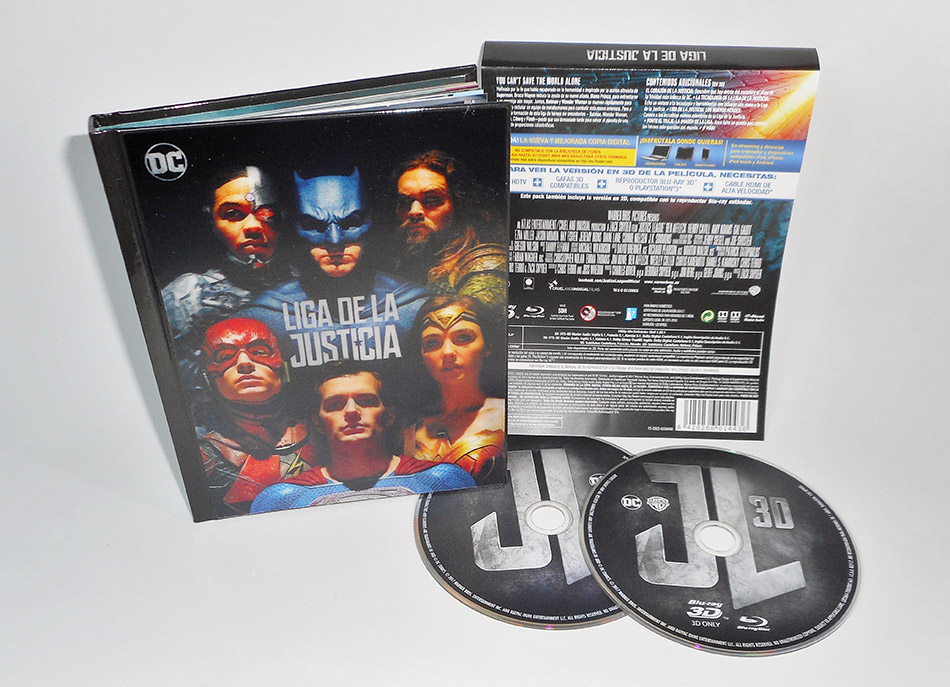 Fotografías del Digibook de Liga de la Justicia en Blu-ray 3D y 2D 20