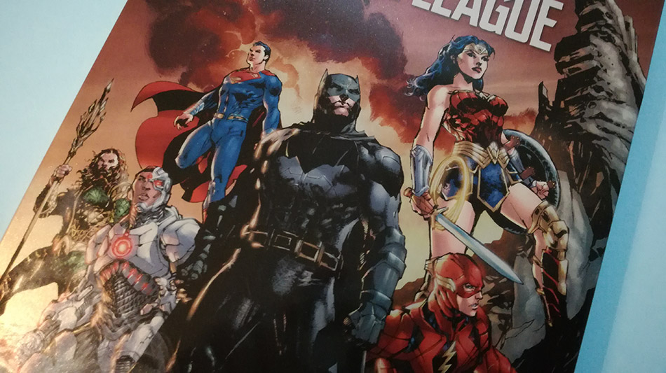 Fotografías del Steelbook ilustrado de Liga de la Justicia en Blu-ray 8
