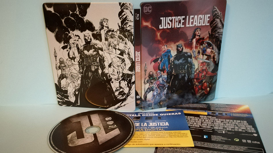 Fotografías del Steelbook ilustrado de Liga de la Justicia en Blu-ray 15