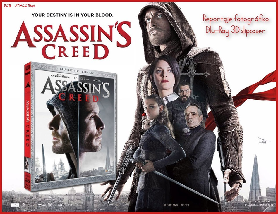 Fotografías de Assassin's Creed en Blu-ray 3D y 2D con funda 1