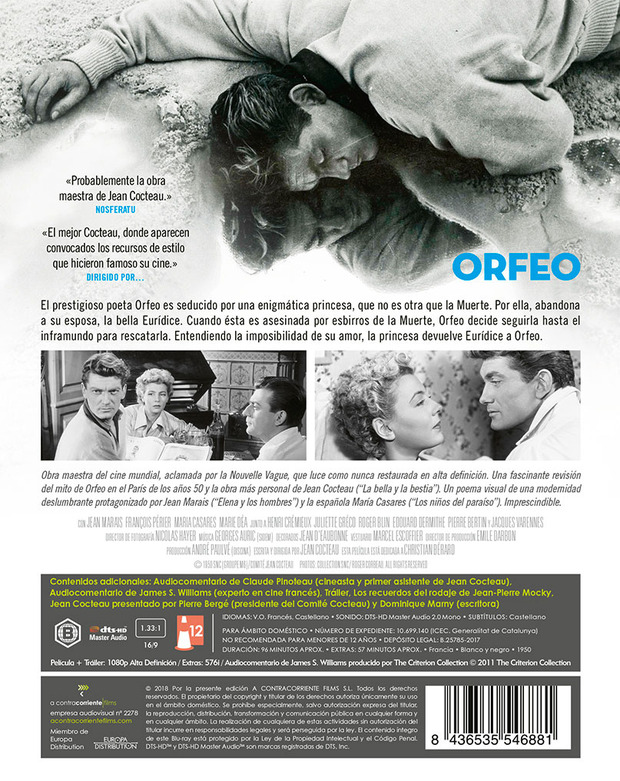 Detalles del Blu-ray de Orfeo 3