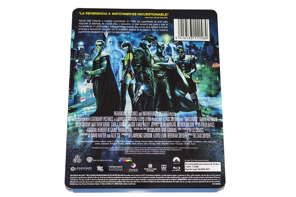 Fotografías del Steelbook de Watchmen en Blu-ray 6