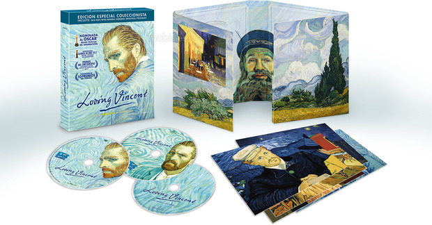 Precioso Digipak para la edición especial de Loving Vincent en Blu-ray