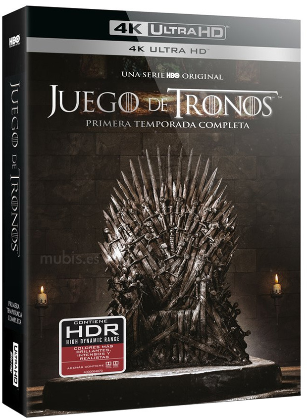 Diseño de la carátula de Juego de Tronos - Primera Temporada en Ultra HD Blu-ray 1