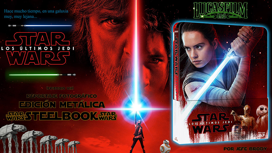 Fotografías del Steelbook de Star Wars: Los Últimos Jedi en Blu-ray 3D y 2D 1