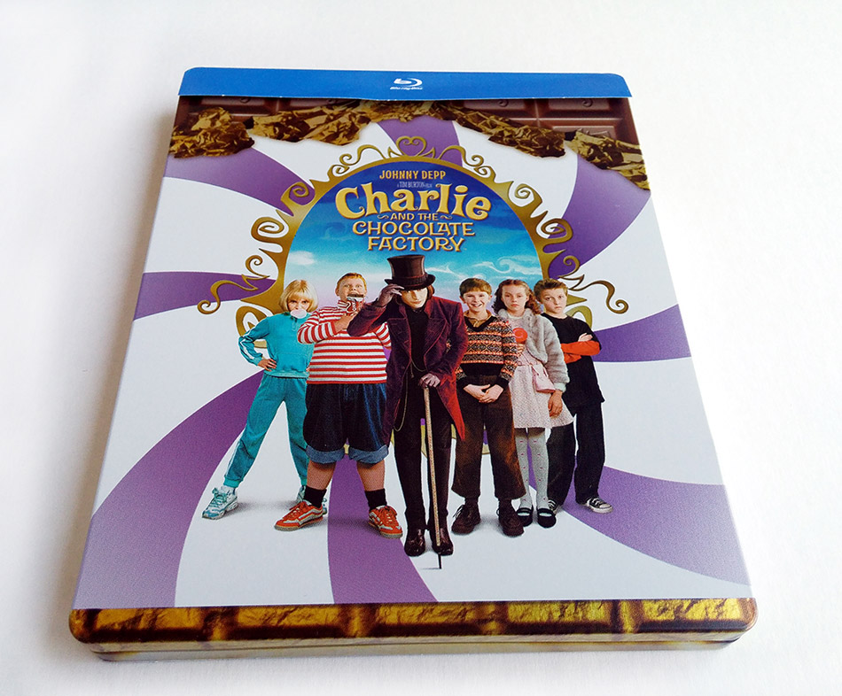 Fotografías del Steelbook de Charlie y la Fábrica de Chocolate en Blu-ray (FR) 2