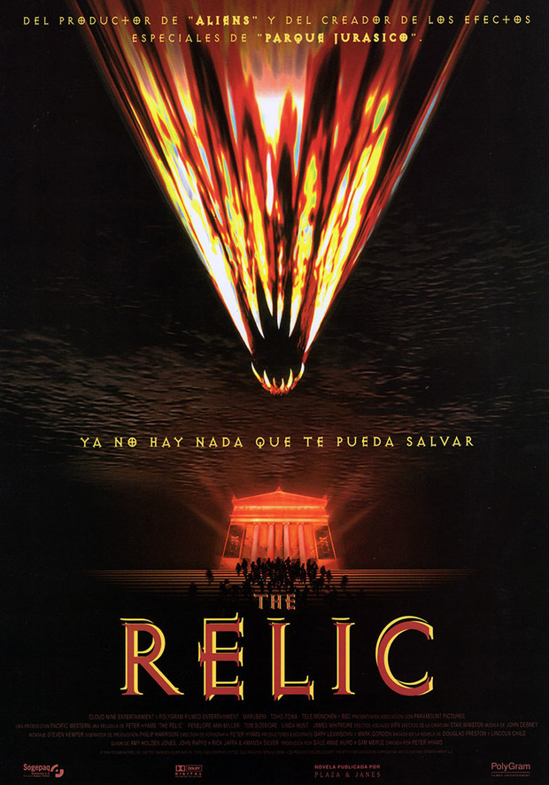 Anuncio oficial de The Relic en Blu-ray