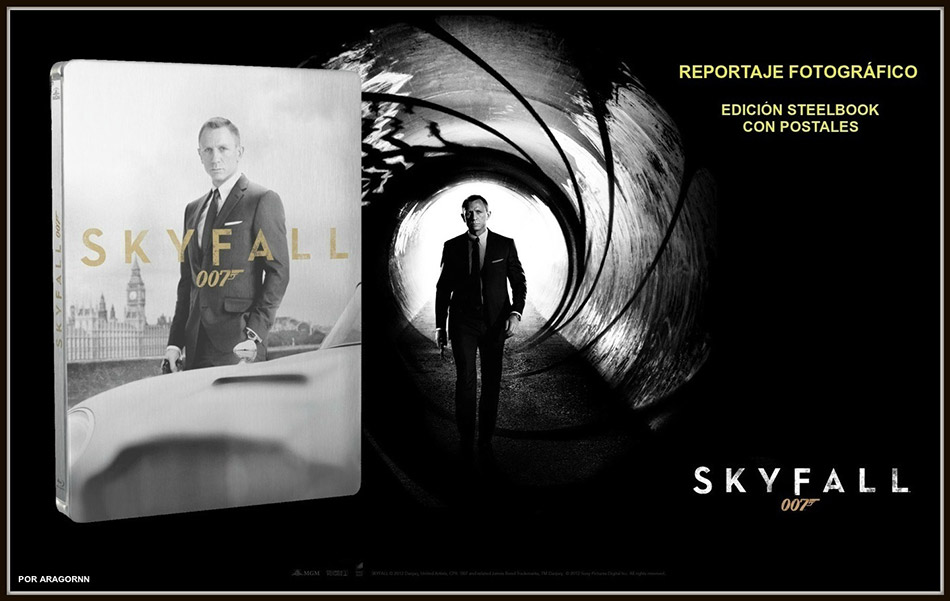 Fotografías del Steelbook con postales de Skyfall en Blu-ray (Francia) 1