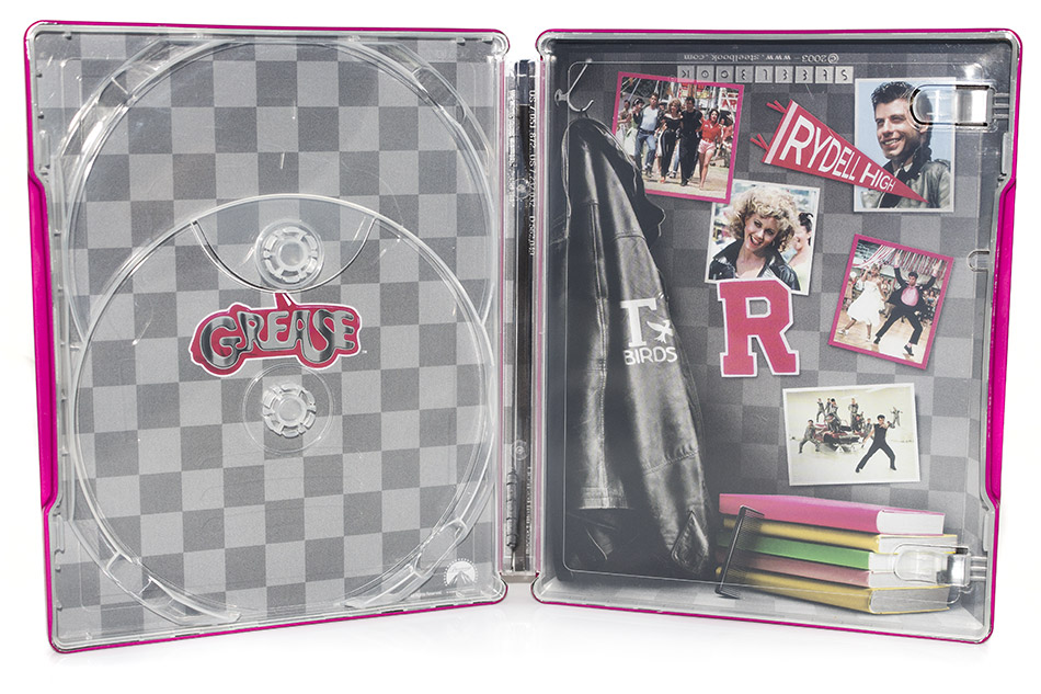 Fotografías del Steelbook con imanes de Grease 1 y 2 en Blu-ray 14
