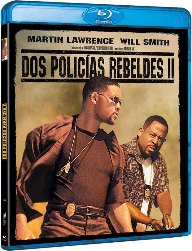 Diseño de la carátula de Dos Policías Rebeldes II en Blu-ray 1