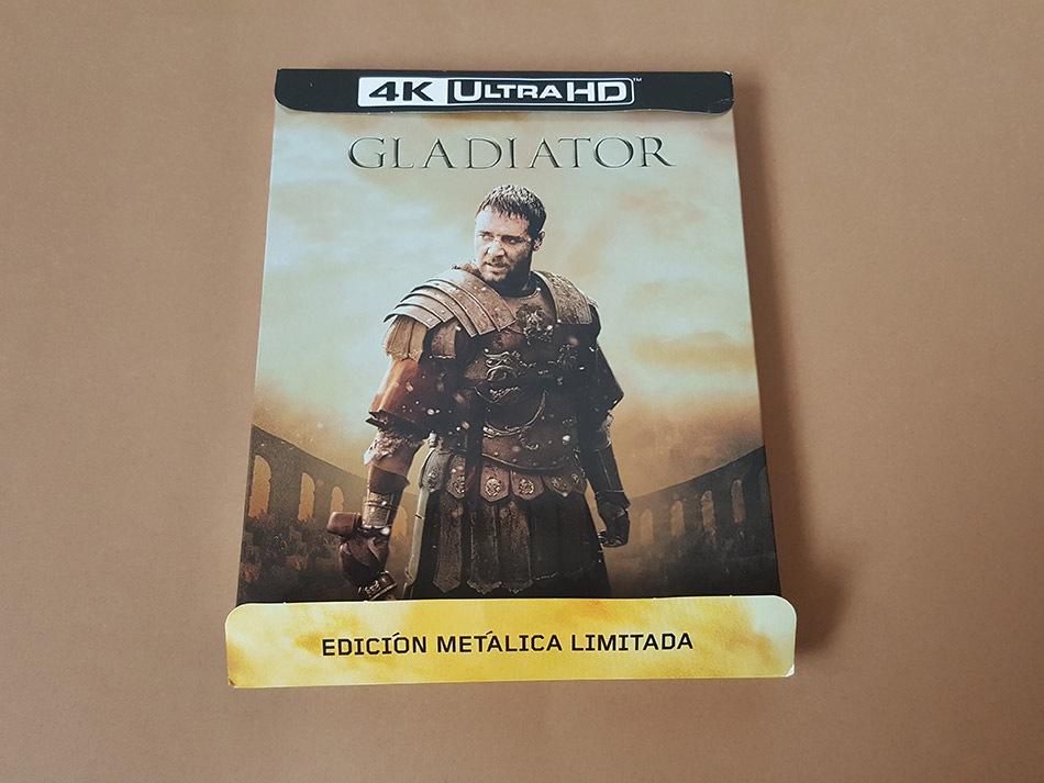 Fotografías del Steelbook de Gladiator en UHD 4K 2