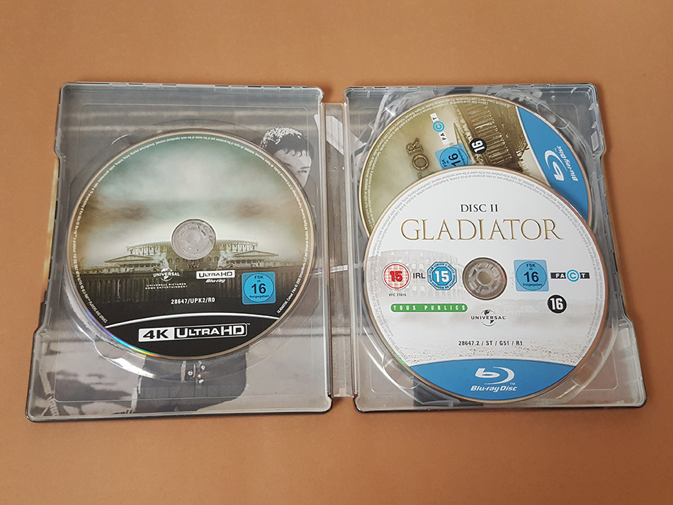 Fotografías del Steelbook de Gladiator en UHD 4K 18