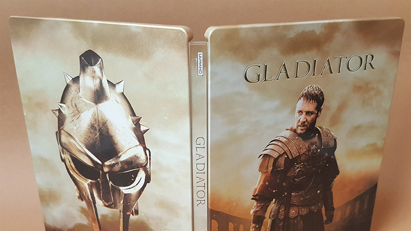 Fotografías del Steelbook de Gladiator en UHD 4K y Blu-ray