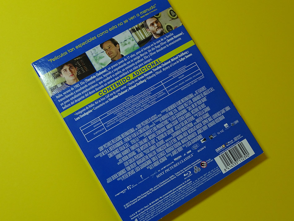 Fotografías de la edición exclusiva de Call Me by Your Name en Blu-ray 6