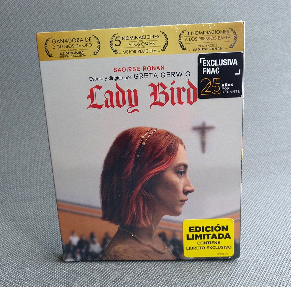 Fotografías de Lady Bird en Blu-ray con funda y libreto 1