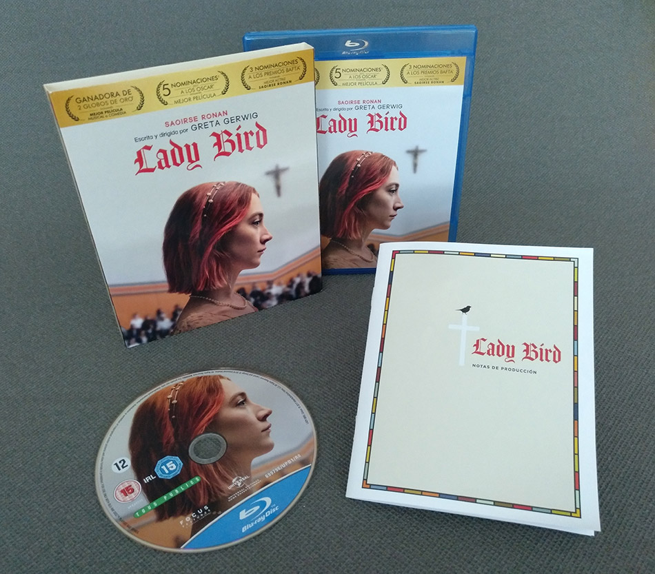 Fotografías de Lady Bird en Blu-ray con funda y libreto 12