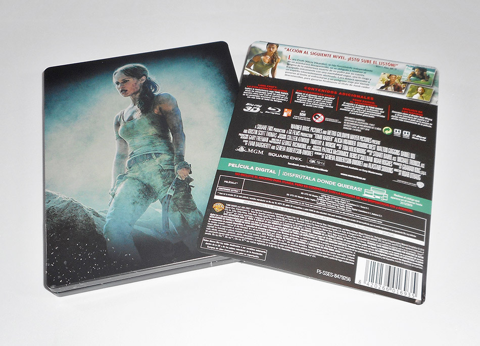 Fotografías del Steelbook de Tomb Raider en Blu-ray 3D y 2D 6