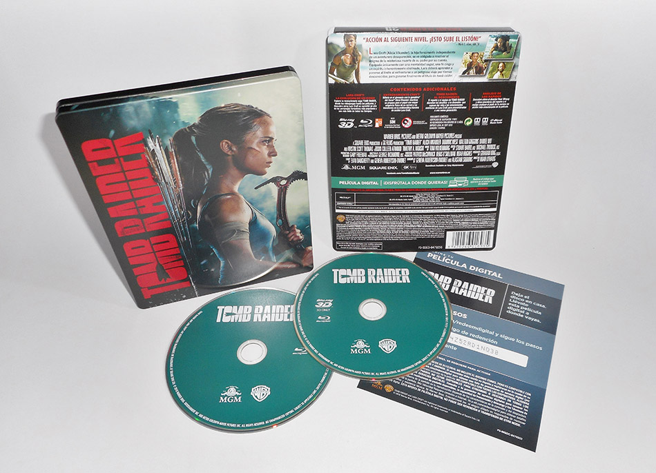 Fotografías del Steelbook de Tomb Raider en Blu-ray 3D y 2D 15