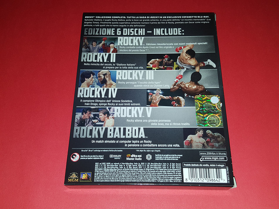 Fotografías de la colección completa de Rocky en Blu-ray (Italia) 5