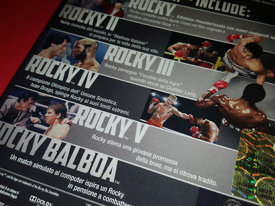Fotografías de la colección completa de Rocky en Blu-ray (Italia) 6