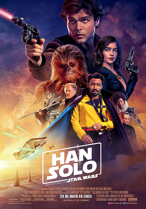 Anuncio de Han Solo: Una Historia de Star Wars en Blu-ray, 3D y Steelbook