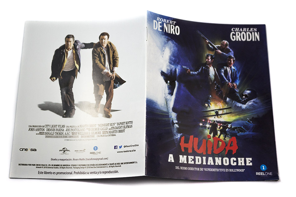 Fotografías del Blu-ray con funda y libreto de Huida a Medianoche 13