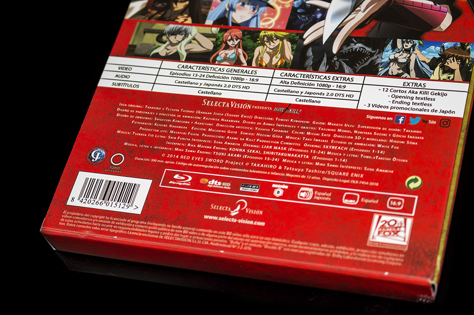 Fotografías de la edición coleccionistas de Akame ga Kill! Parte 2 en Blu-ray 8