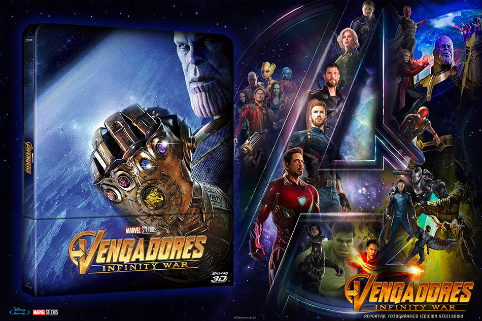 Fotografías del Steelbook de Vengadores: Infinity War en Blu-ray 3D y 2D 1