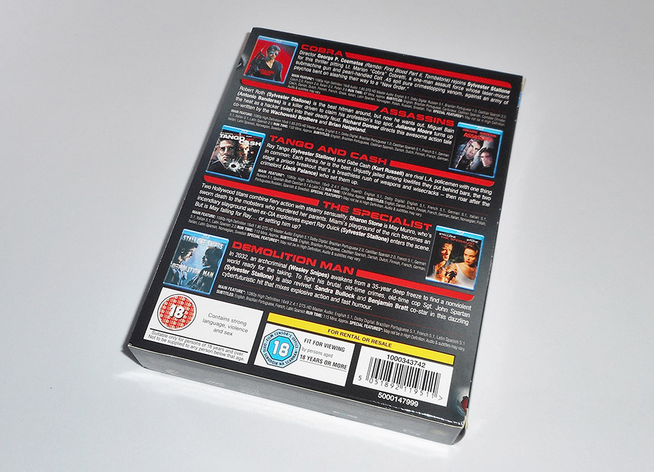 Fotografías del pack Stallone Collection en Blu-ray (UK) 4
