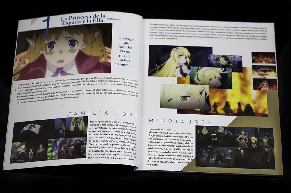 Fotografías de la edición coleccionista de la serie Sword Oratoria en Blu-ray 16