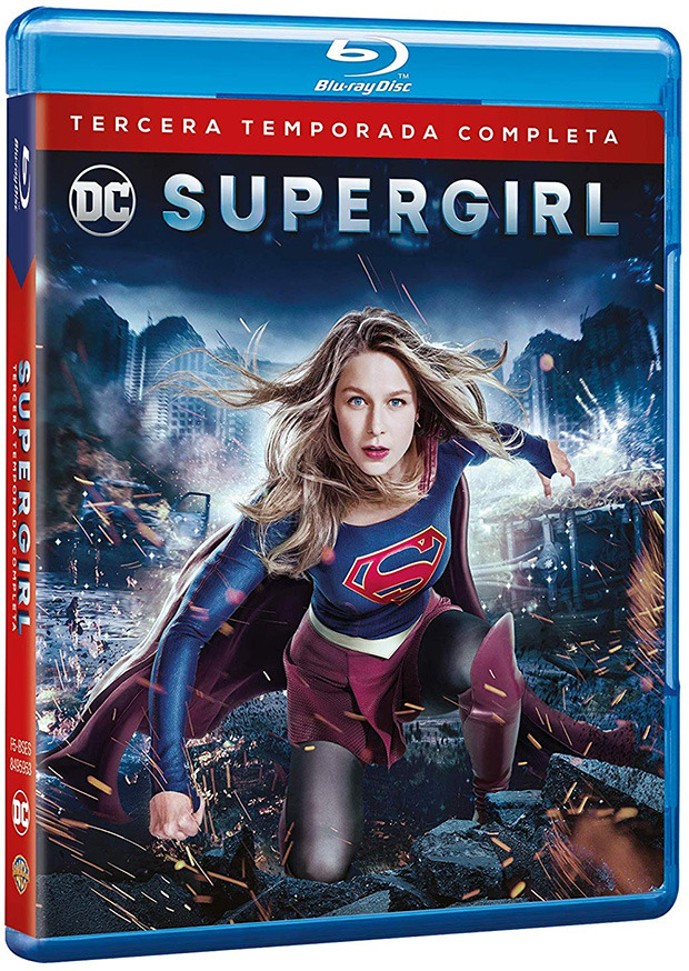 Diseño de la carátula de Supergirl - Tercera Temporada en Blu-ray 1