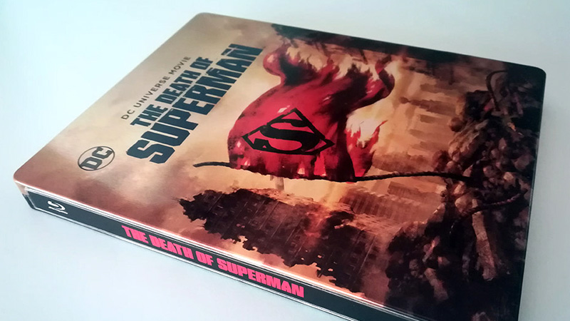 Fotografías del Steelbook de La Muerte de Superman en Blu-ray (Francia)