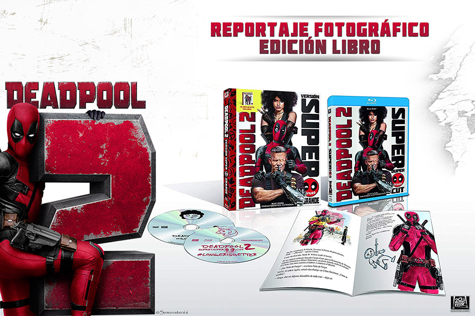 Fotografías de la edición libro de Deadpool 2 en Blu-ray 1