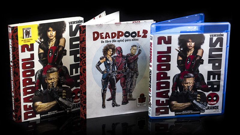 Fotografías de la edición libro de Deadpool 2 en Blu-ray