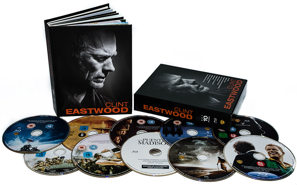 Fotografías de la Colección Clint Eastwood en formato libro en Blu-ray 24