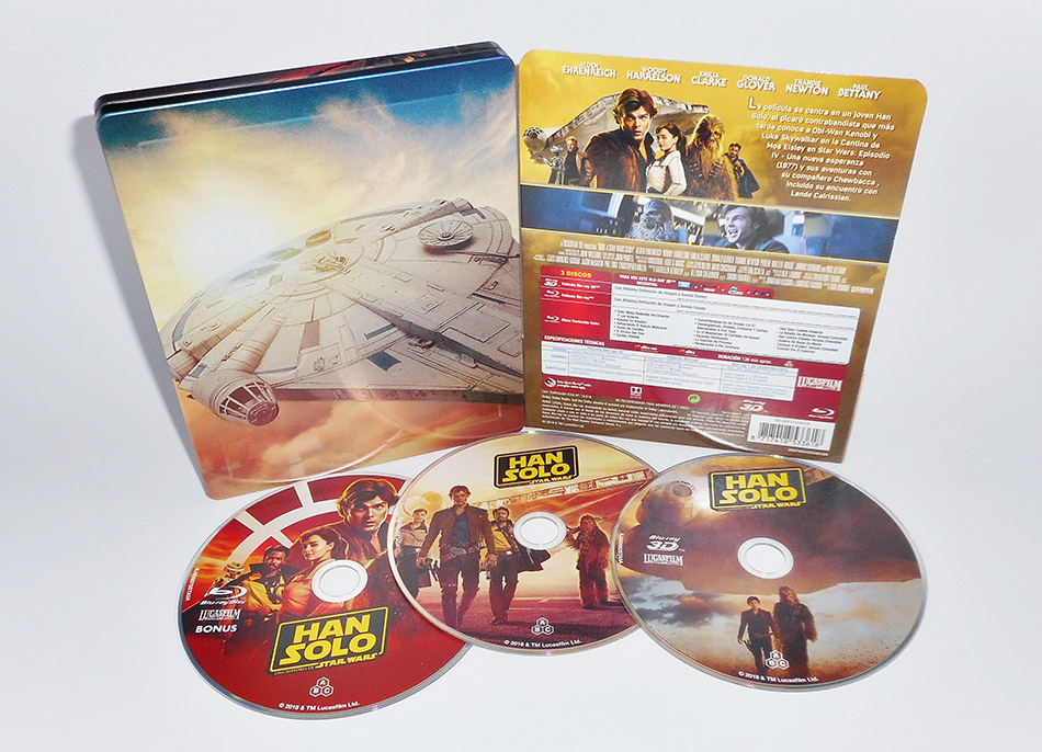 Fotografías del Steelbook de Han Solo: Una Historia de Star Wars en Blu-ray 3D y 2D 15