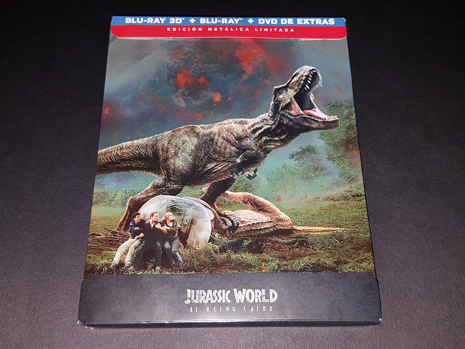  Fotografías del Steelbook de Jurassic World: El Reino Caído en Blu-ray 3D y 2D 4
