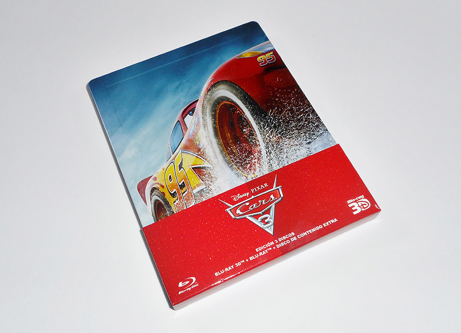 Fotografías del Steelbook de Cars 3 en Blu-ray 3D y 2D 2