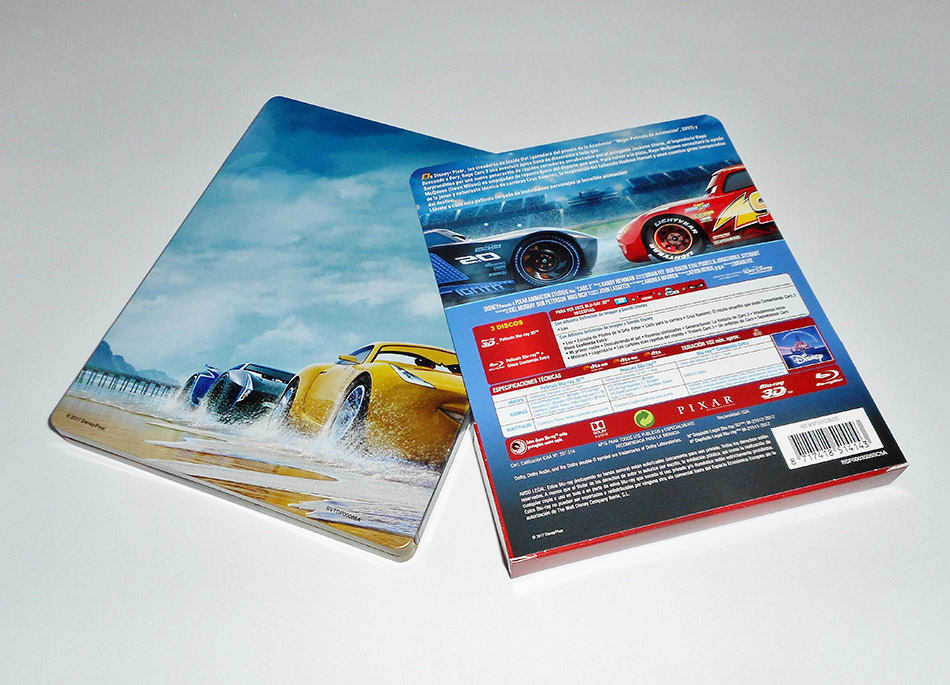 Fotografías del Steelbook de Cars 3 en Blu-ray 3D y 2D 5