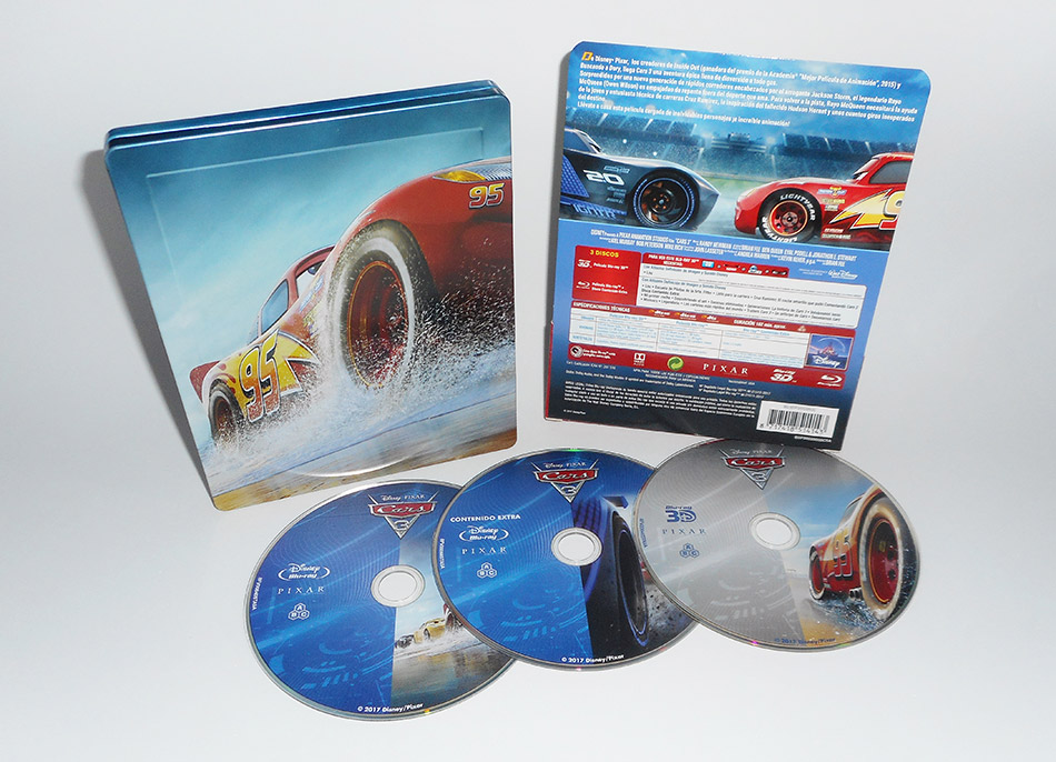 Fotografías del Steelbook de Cars 3 en Blu-ray 3D y 2D 15