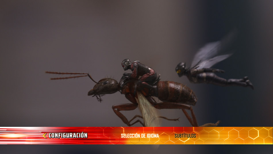 Capturas de imagen y menús del Blu-ray de Ant-Man y la Avispa 3