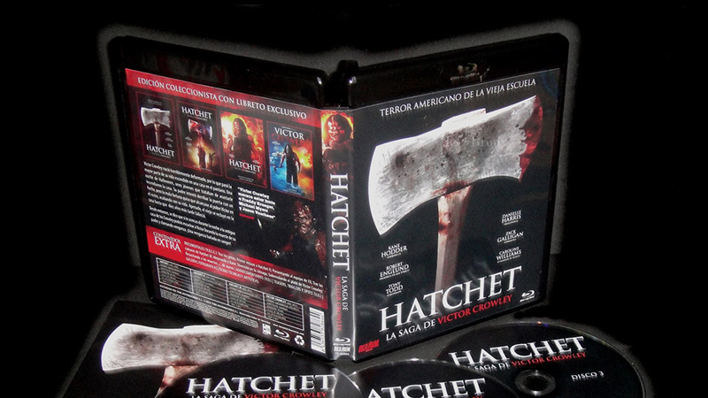 Fotografías del pack Hatchet, La Saga de Victor Crowley en Blu-ray